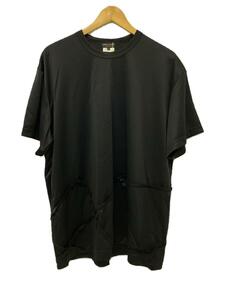 COMME des GARCONS HOMME PLUS◆Tシャツ/S/ポリエステル/BLK/PK-T027