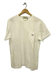 MAISON KITSUNE◆Tシャツ/L/コットン/WHT/無地/AM00102KJ0010