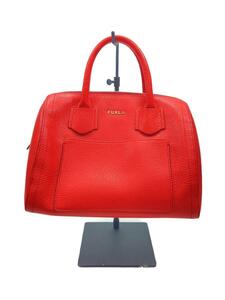 FURLA◆ハンドバッグ/-/RED/ショルダー欠損