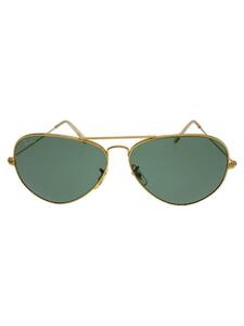 Ray-Ban◆サングラス/ティアドロップ/メタル/GLD/KHK/メンズ