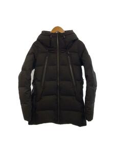 DESCENTE ALLTERAIN◆HALF COAT MOUNTAINEER/水沢ダウン/S/ポリエステル/ブラック/DAMMGK36U