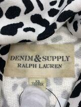 Denim & Supply Ralph Lauren◆パーカー/XS/コットン/WHT/レオパード/788500293006_画像3