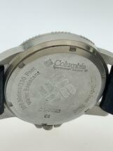 Columbia◆クォーツ腕時計/アナログ/-/BLK/BLK/SS/レザーベルト_画像3