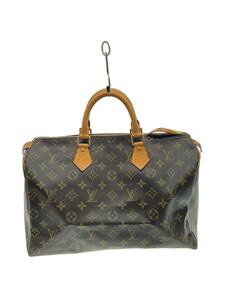 LOUIS VUITTON◆スピーディ35_モノグラム・キャンバス/PVC/BRW/総柄/M41524/TH0054