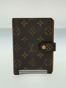 LOUIS VUITTON◆ポルト・パピエ・ジップ_モノグラム・キャンバス_BRW/PVC/BRW/総柄/レディース