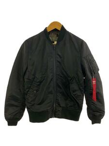 ALPHA INDUSTRIES◆ブルゾン/XS/ナイロン/BLK/無地/mil-j-82790j