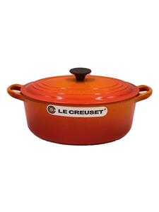 LE CREUSET◆ココット オーバル 23cm 2.6L オレンジ 25002230902461