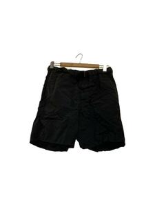 Graphpaper◆ショートパンツ/1/ポリエステル/BLK/無地/GM211-40089Wrinkled Baker Shorts