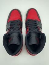 NIKE◆AIR JORDAN 1 MID_エアジョーダン 1 ミッド/26.5cm/RED_画像3