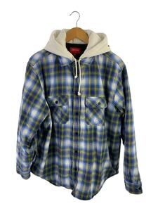 Supreme◆ブルゾン/L/コットン/マルチカラー/チェック/21aw/Hooded Flannel Zip up Shirt