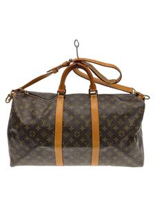 LOUIS VUITTON◆キーポルバンドリエ-ル50_モノグラム・キャンバス/PVC/BRW/総柄/M41416