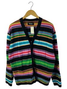 MASSES◆RUG COTTON CARDIGAN/M/コットン/マルチカラー/ボーダー