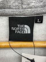 THE NORTH FACE◆SQUARE LOGO FULL ZIP_スクエアロゴフルジップ/L/ポリエステル/GRY/無地_画像3