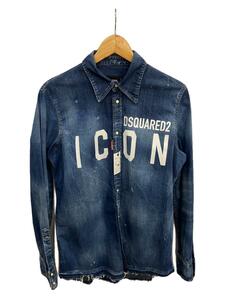 DSQUARED2◆長袖シャツ/48/コットン/IDG/S79DL0001