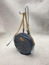 GUCCI◆ショルダーバッグ_GGマーモント_キルティング/レザー/BLK_画像2