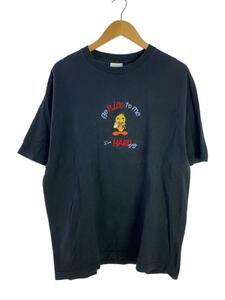 ALSTYLE◆Tシャツ/XL/コットン/BLK/USA製