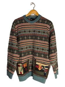 kolor◆Patchwork Fair Isle Sweater/1/ウール/総柄/19WCM-NO7304