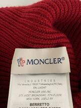 MONCLER◆BERRETTO/ニットキャップ/ウール/レッド/メンズ/A9CO-18-31_画像4