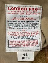 London Fog◆ステンカラーコート/42/ポリエステル/BEG/状態考慮_画像4