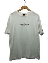 yohji yamamoto POUR HOMME◆Tシャツ/XL/コットン/WHT/HC-T96-076/19AW/NEW ERA TEE/襟ぐり黄ばみ有_画像1