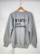 WTAPS◆23AW/FORTLESS/SWEATER/COTTON/スウェット/1/コットン/グレー/232ATDT-CPM01_画像2