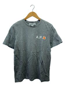 A.P.C.◆ワンポイントコラボクルーネックTシャツ/M/グレー/20E2-COECZ-H26888