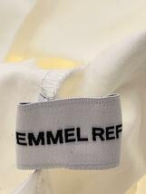 EMMEL REFINES◆23SS/EMタック&フレアエリスキッパーブラブラウス/-/コットン/ホワイト/無地/6611-199-09_画像3