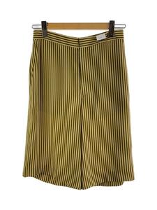 6(ROKU) BEAUTY & YOUTH UNITED ARROWS◆STRIPE SHORT ショートパンツ/38/ポリエステル/ゴールド/ストライプ/8619-202-0032