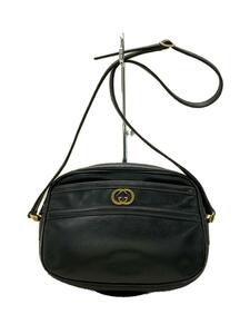 GUCCI◆ショルダーバッグ/レザー/BLK/30.001.3628