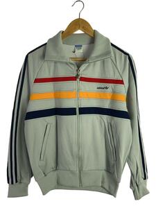 adidas◆ジャケット/-/ポリエステル/GRY/80s/西ドイツ製/トラックジャケット/デサント製