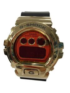 CASIO◆クォーツ腕時計_G-SHOCK/デジタル/ラバー/GLD/BLK