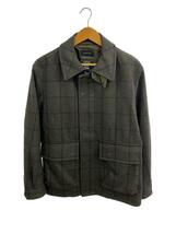 UNITED ARROWS green label relaxing◆BALLIS メルトンロードジャケット/M/ウール/GRY/チェック/3225-139-3450_画像1