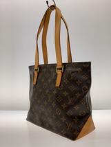 LOUIS VUITTON◆カバ・ピアノ_モノグラム・キャンバス/PVC/BRW/総柄/M51148/角スレ有/ヌメ革部分シミ_画像2