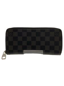 LOUIS VUITTON◆N63095/ジッピー・ウォレットヴェルティカル/長財布/PVC/BLK/メンズ