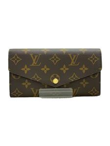 LOUIS VUITTON◆ポルト・フォイユ・サラ_モノグラム_M62234/長財布/PVC/BRW