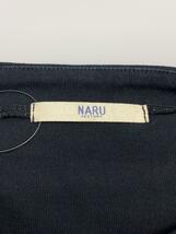 NARU FACTORY◆ワンピース/1/コットン/BLK_画像3