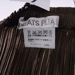 PLEATS PLEASE ISSEY MIYAKE◆変形/スカート/3/ポリエステル/BRW/PP73-JG165の画像4