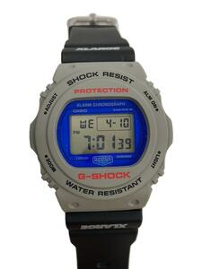 CASIO◆×X-LARGE/G-SHOCK/クォーツ腕時計/デジタル/ラバー/BLU/BLK/DW-5750E