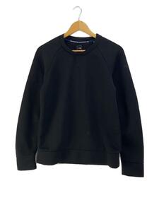 THE NORTH FACE◆TCH AIR SWT CREW_テックエアースウェットクルー/L/ポリエステル/BLK/無地