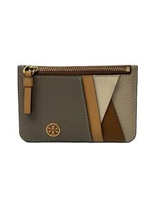 TORY BURCH◆コインケース/レザー/BEG/レディース/トリーバーチ/ベージュ/カード入れ