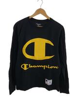 Supreme◆×Champion/17SS/L/S Tee/長袖Tシャツ/M/コットン/黒_画像1