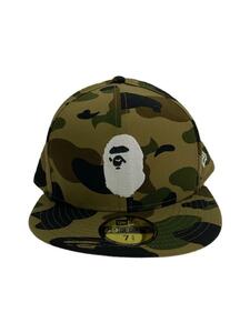 A BATHING APE◆NEW ERA 59 FIFTY 1ST/キャップ/7 3/4/KHK/カモフラ/メンズ/001CPH831910M