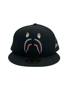 A BATHING APE◆SHARK NEW ERA 59FIFTY/キャップ/7 1/2/BLK/メンズ/001CPI331925C