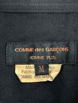 COMME des GARCONS HOMME PLUS◆長袖シャツ/M/ポリエステル/BLK/無地/PJ-B002_画像3