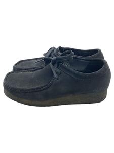 Clarks◆ローファー/26cm/BLK/スウェード