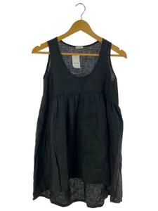 Aakasha/ no sleeve blouse /XS/linen/BLK