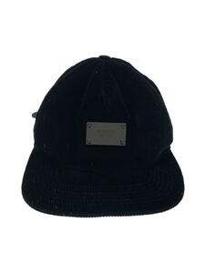 Supreme◆キャップ/-/コーデュロイ/BLK/メンズ/Metal Plate 5 Panel cap