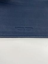 BOTTEGA VENETA◆2つ折り財布/レザー/NVY/無地/メンズ_画像3