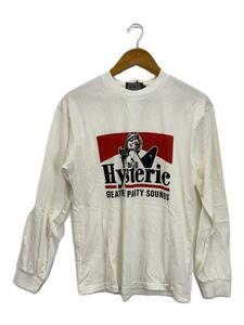 HYSTERIC GLAMOUR◆長袖Tシャツ/S/コットン/WHT/02233CL16