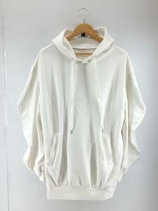 DOUBLE STANDARD CLOTHING◆パーカーワンピース/袖ボリューム/36/コットン/WHT/0201-020-191/カンガルーポケット